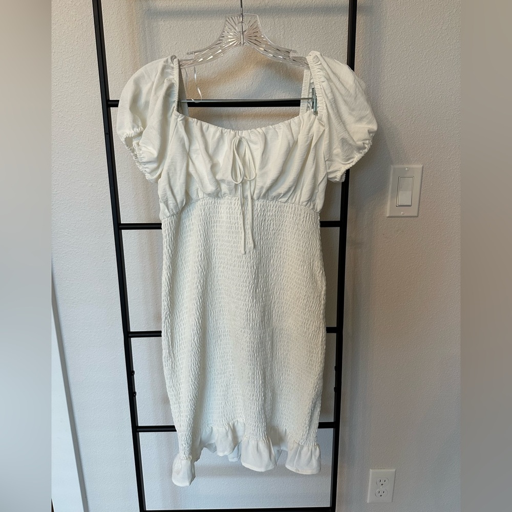 Beautiful white mini dress